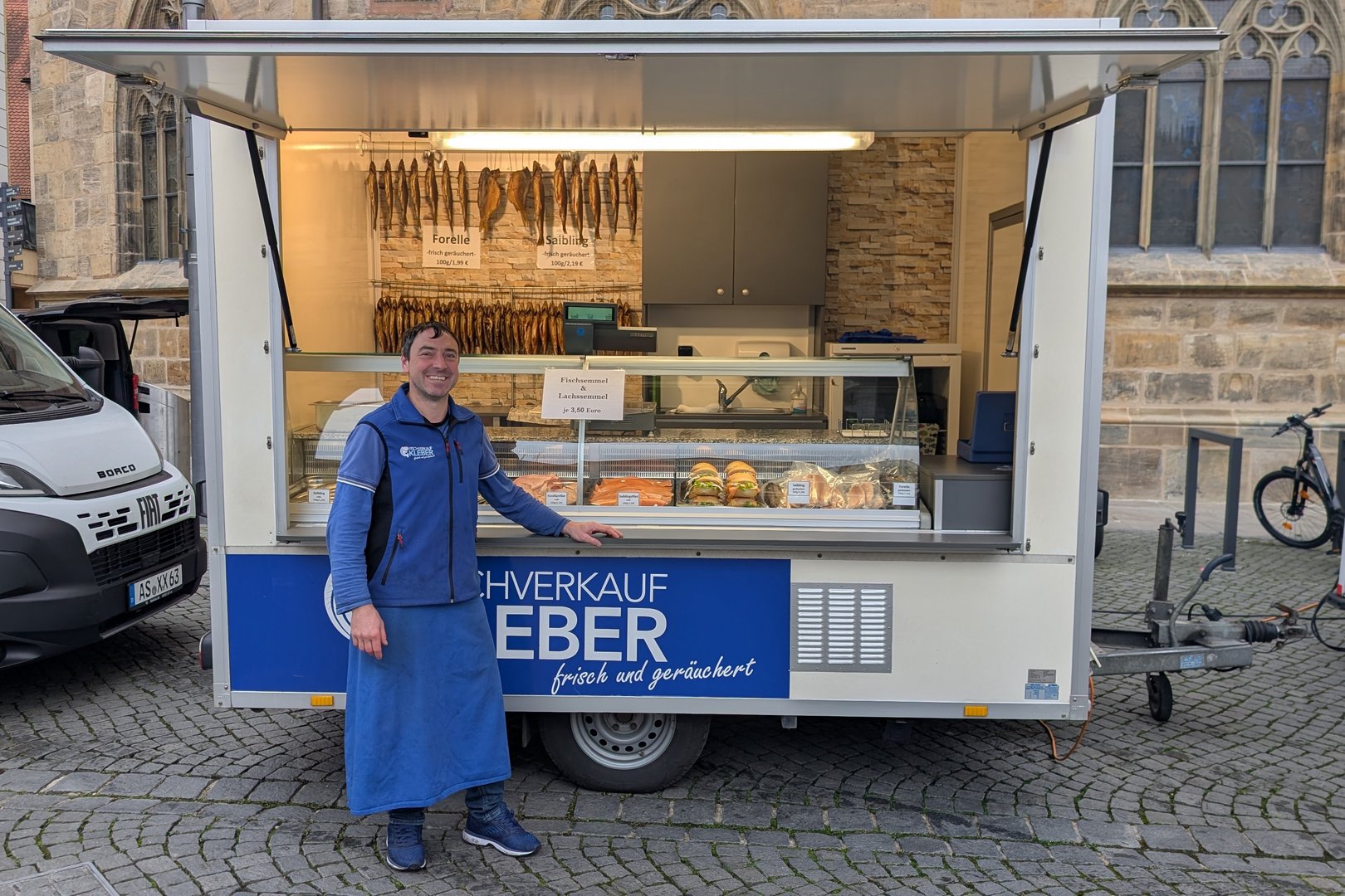 Fischverkauf Kleber am Amberger Bauernmarkt