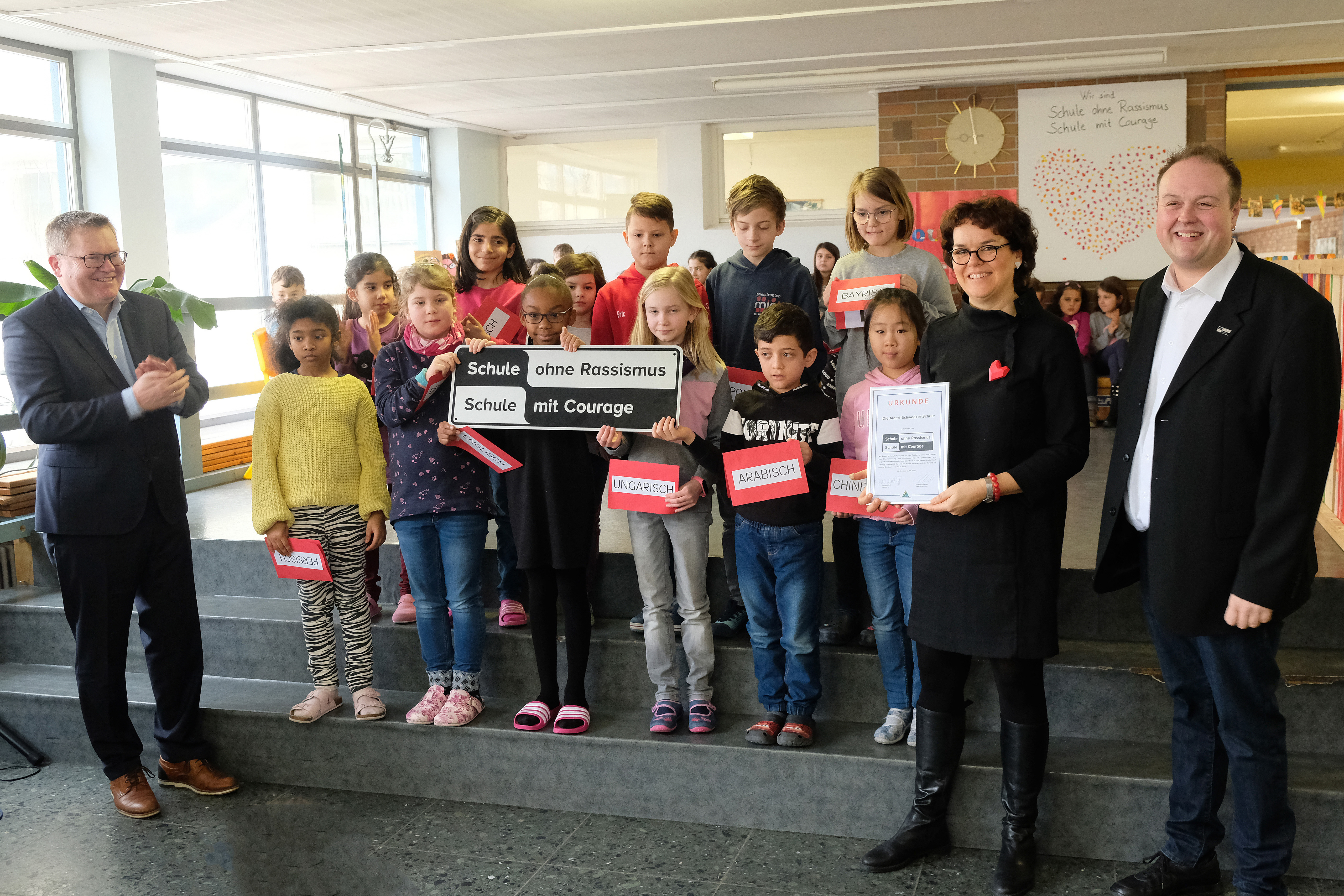 Albert-Schweitzer-Schule eine „Schule mit Courage"