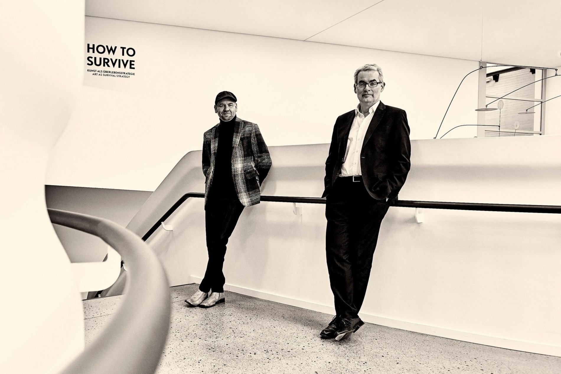 Das Foto zeigt die beiden Musiker Markus Becker und Lutz Krajenski.