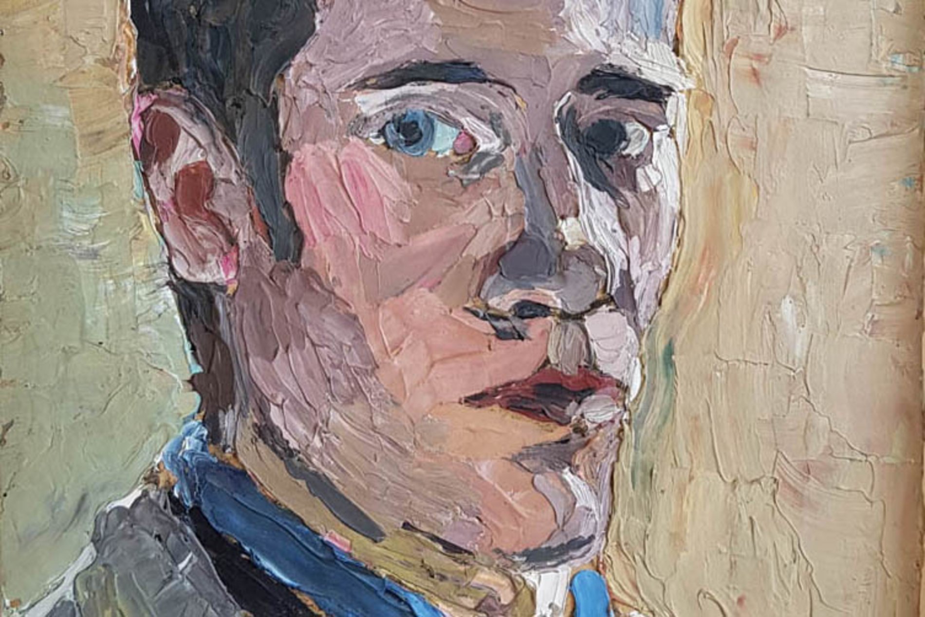 Fritz Griebel, Selbstbildnis, 1924, Öl auf Leinwand, 27,5 x 28,5 cm, Stadtmuseum Amberg. Foto/Copyright: Julia Brunner, Stadt Amberg